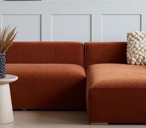 busi l shape couch